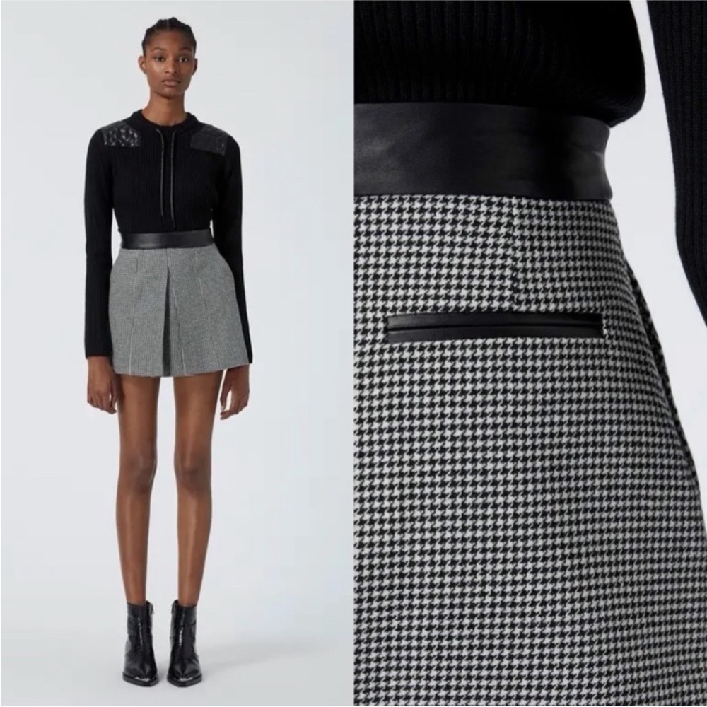 The Kooples Houndstooth Skirt